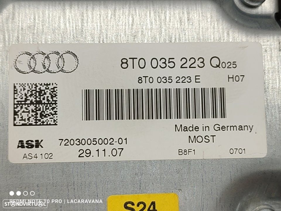 AMPLIFICADOR AUDI A5 2008 -8T0035223Q - 5