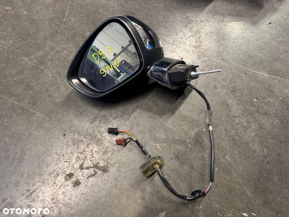 Lusterko lewe Citroen DS3 CHROM 9 PIN - 1