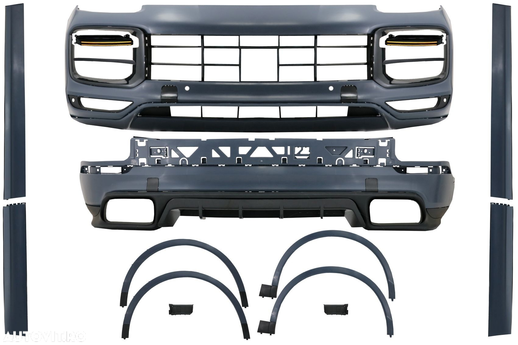 Pachet Exterior Complet compatibil cu Porsche Cayenne 9Y0 (2018-Up) Co - 2