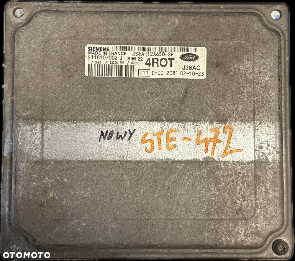 Sterownik KOMPUTER SILNIKA ECU FORD 2S6A-12A650-SF - 1