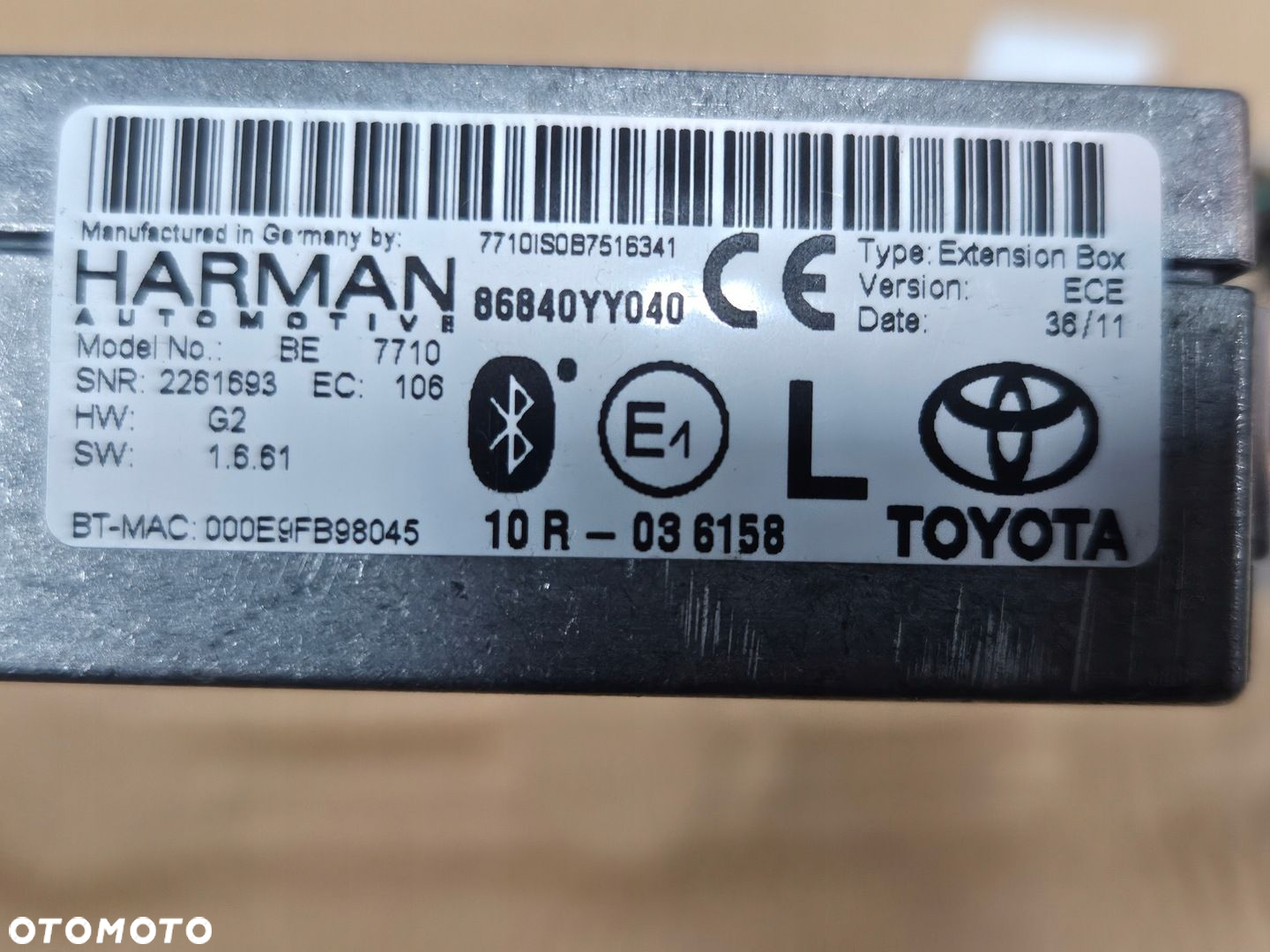 TOYOTA YARIS III RAV 4 AURIS II AVENSIS T27 MODUŁ NAWIGACJI - 4
