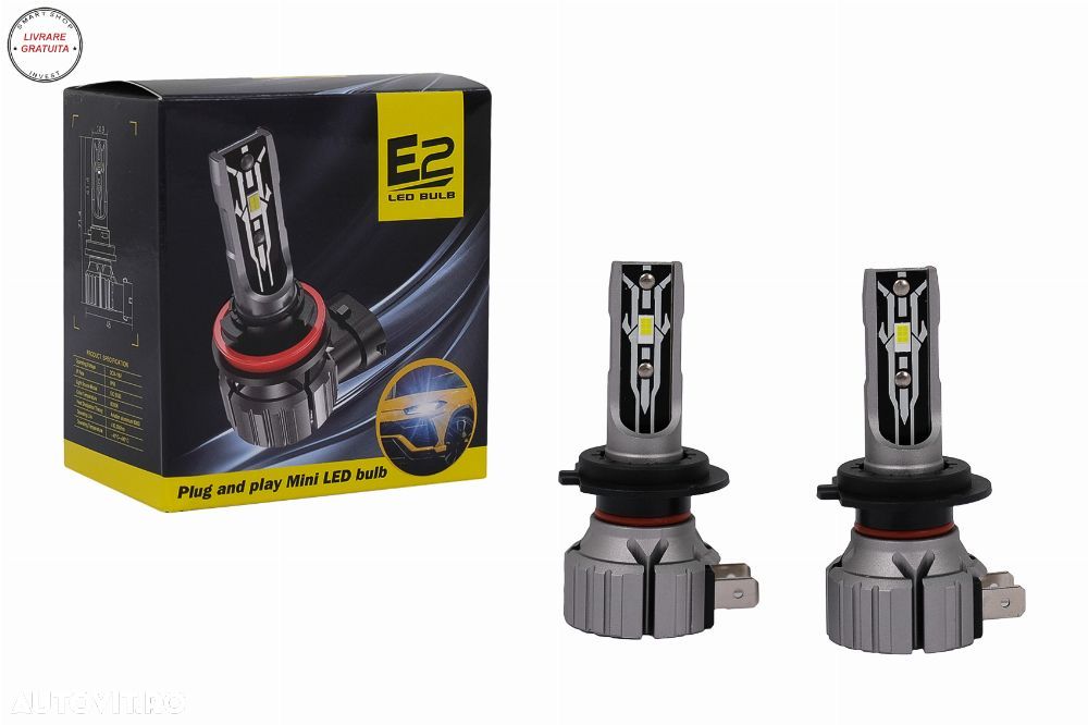 H7 LED Conversie pentru faruri KIT 4000K- livrare gratuita - 1