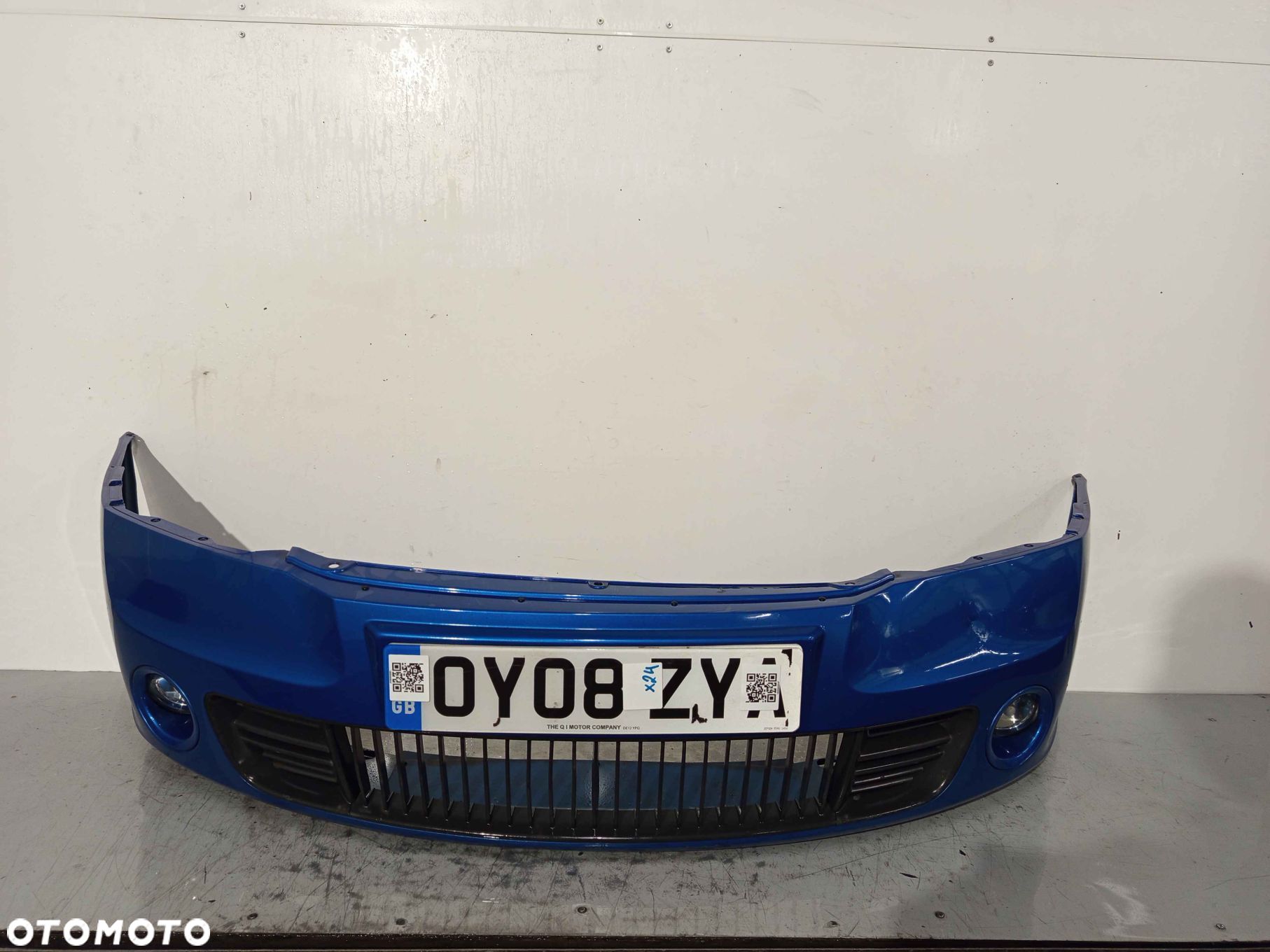 + ZDERZAK PRZEDNI PRZÓD SKODA OCTAVIA II 2 RS LF5W NIEBIESKI HALOGENY - 1