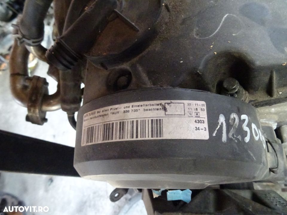 Motor Volkswagen Sharan 1.9 TDI AUY din 2007 fara anexe - 2