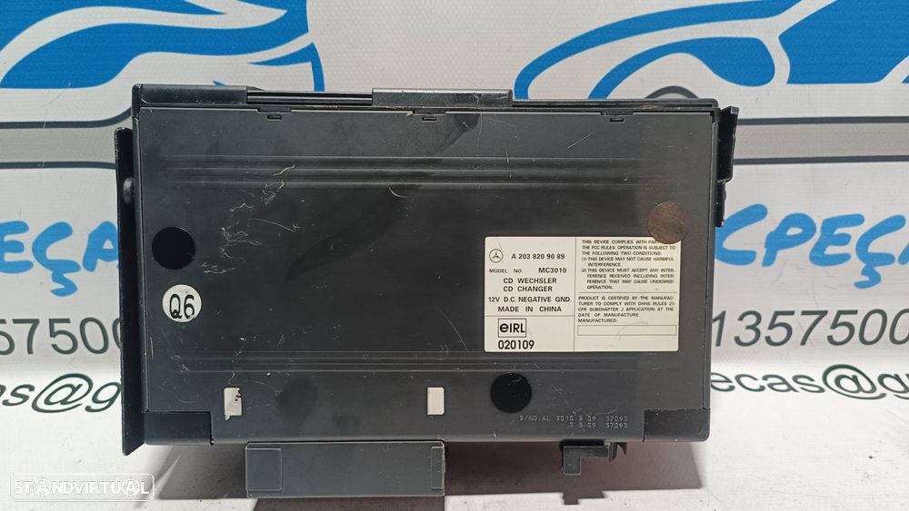 SISTEMA CAIXA LEITOR CD DVD MULTIMEDIA MERCEDES BENZ CLASS CLK C209 W209 A2038209089 2038209089 MC3010 CLASS C W203 CLASS E W211 CLASS S W220 - 6