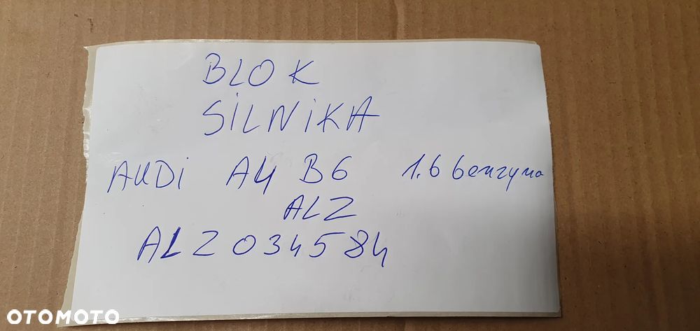 Silnik blok silnika słupek dół Audi A4 B6 1.6 ALZ - 9