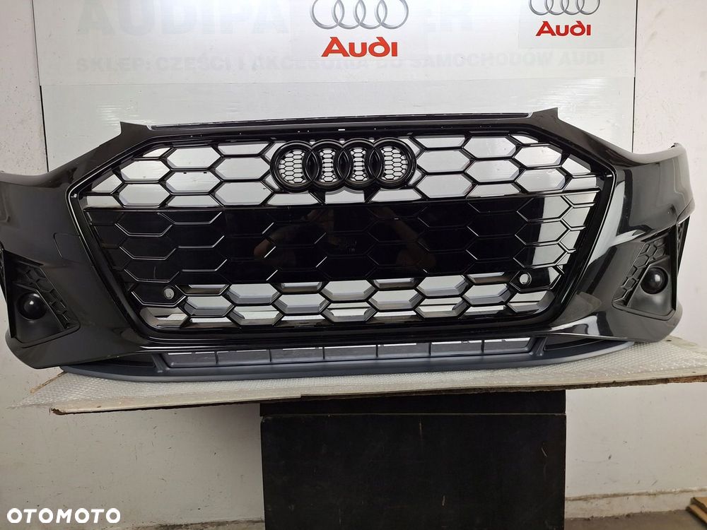 ZDERZAK AUDI A4 S-LINE 8W 8W0 B9 2020-2024 LIFT PO LIFTINGU LIFCIE BLACK OE - 1