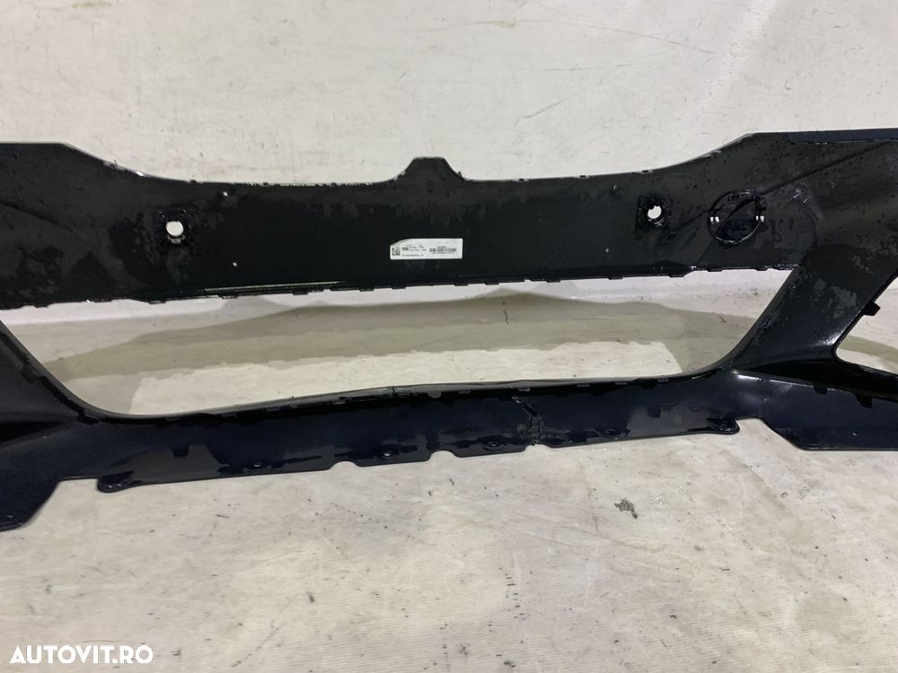Bara fata BMW Seria 3, G21/G21, M-Sport, 2019, 2020, 2021, 2022, cod origine OE 51118069346, cu gauri pentru senzori de parcare (6). Fisurata usor mijloc jos. - 13