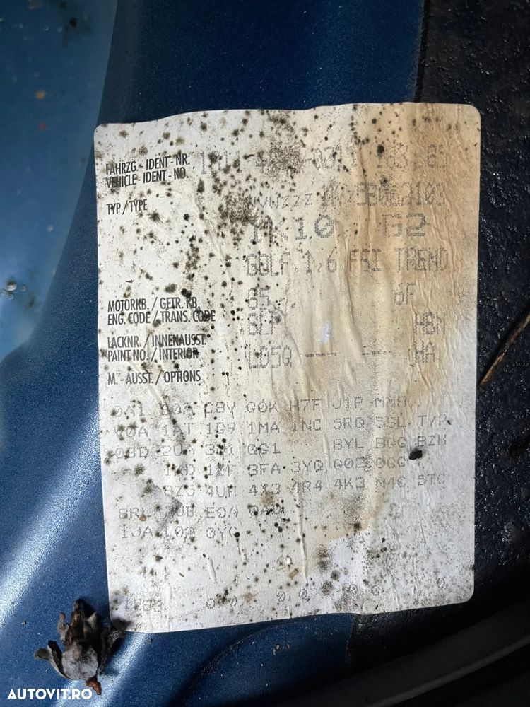 Cutie de viteze manuala VW Volkswagen Golf 5 1,6 FSI 6+1 trepte cod HBM benzina - 1