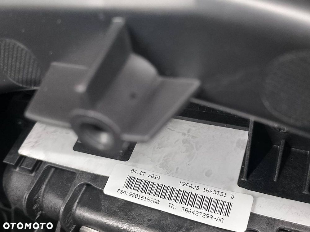DESKA ROZDZIELCZA,KONSOLA PODUSZKI SENSOR PASY CITROEN C3 II FL 9803928480 - 12