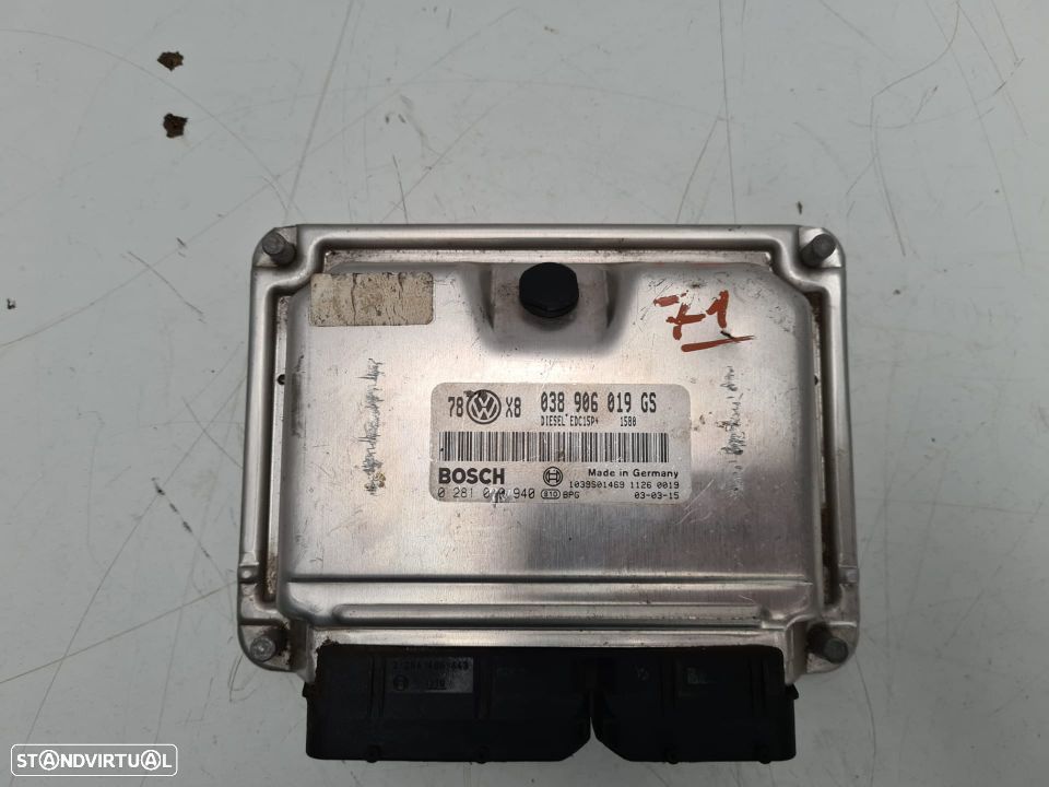 VW VOLKSWAGEN PASSAT MK6 1.9 TDI | CENTRALINA - BOSCH | Ref: 038 906 019 GS - 0 281 010 940; - 2