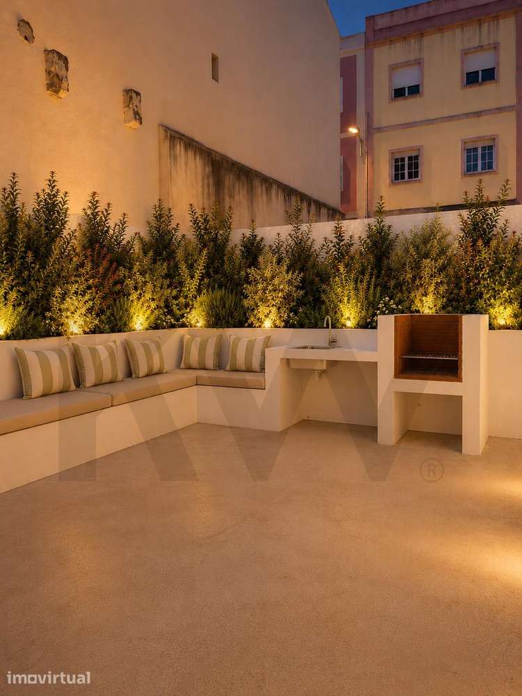 T2 de charme com excelente terraço em Alcântara - Grande imagem: 3/12