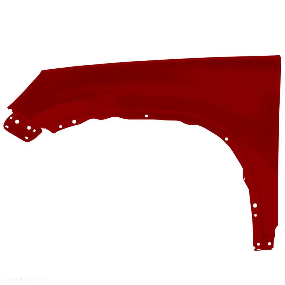 BLU Błotnik VOLKSWAGEN VW TIGUAN 1 I 5N LA3T lewy czerwony 2007-2016 przód WildCherry - 2