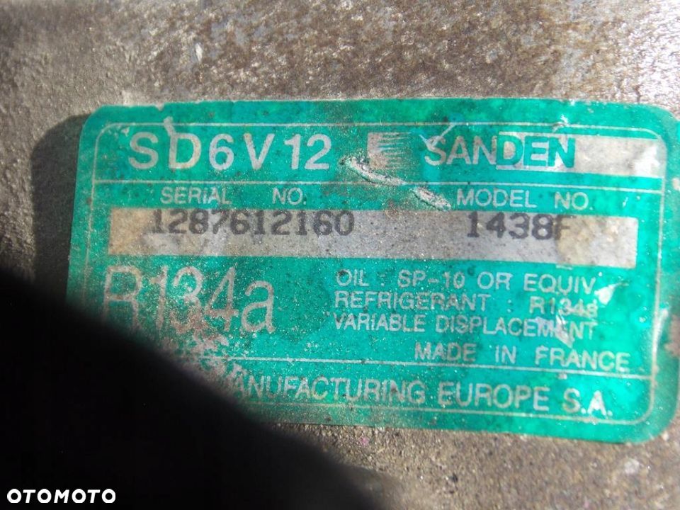 sprężarka klimatyzacji PEUGEOT 206 307 PARTNER 1.6 - 2