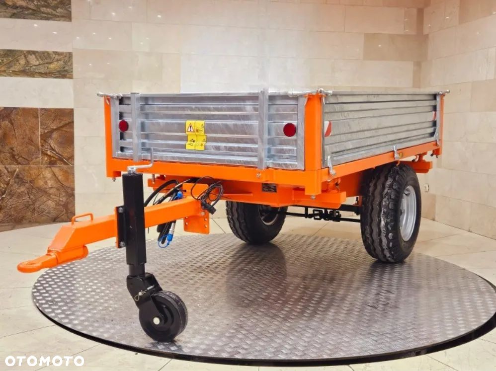 Inny Przyczepka jednoosiowa rolnicza 3 T z hamulcem  hydraulicznym Raty Transport - 2
