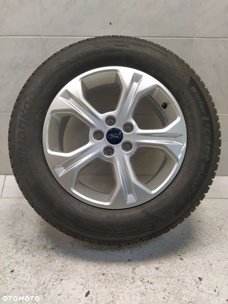 FORD C-MAX FOCUS KUGA MONDEO 7Jx17 ORYGINALNE FELGI ALUMINIOWE R17 ET50 5X108 OPONY HANKOOK 225/65 KOŁA ZIMA BIEŻNIK 8.81mm DEKIELKI FORD - 6