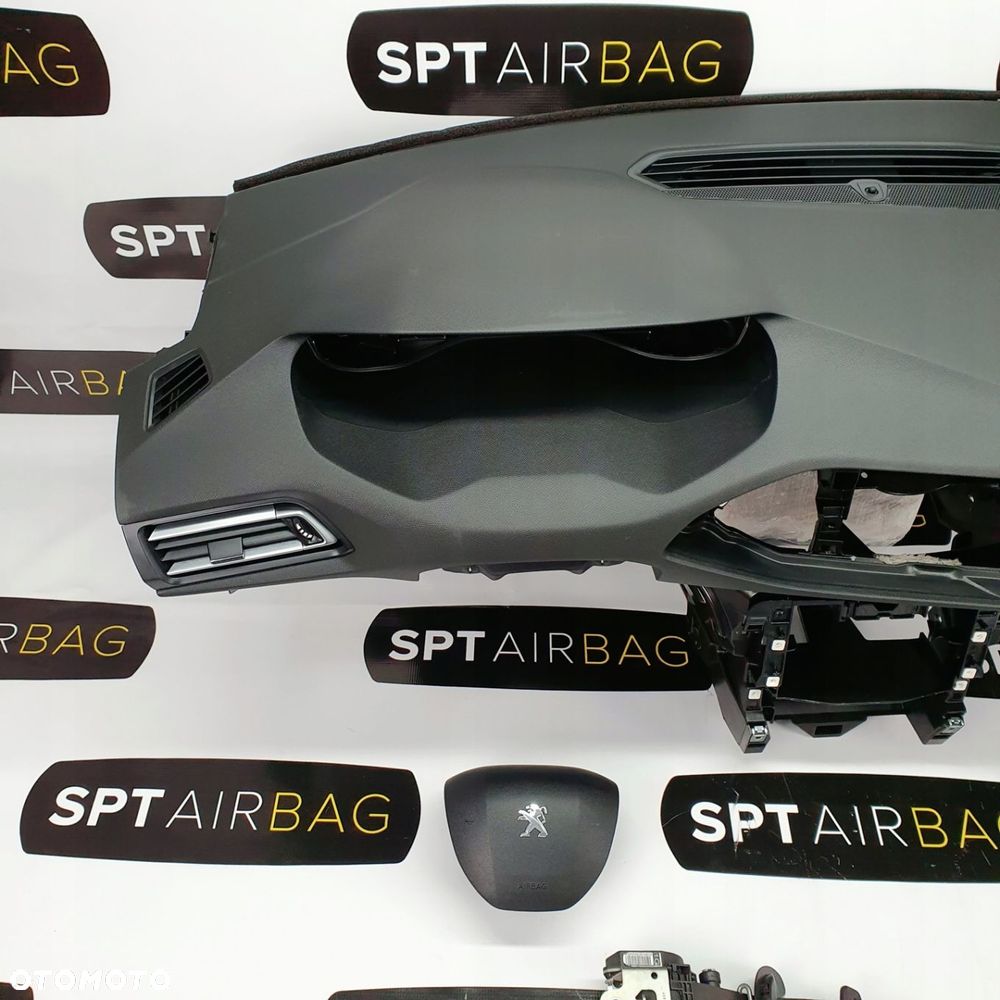 308 T9 KOKPIT DESKA KONSOLA PULPIT PODUSZKA AIRBAG AIR BAG PASY KIT SET - 2