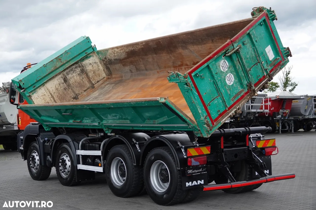 MAN TGS 35.400 / 8X4 / BASCULĂ 2 LATURĂ / HYDROBURT / BORDMATIC / EURO 5 - 6