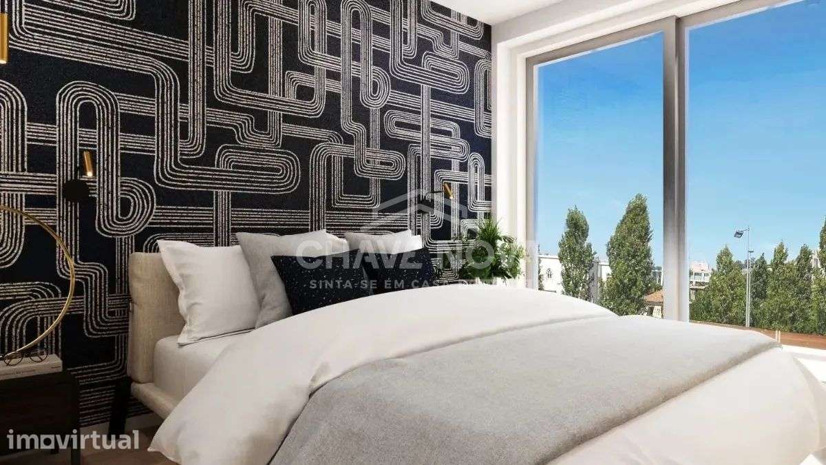 T1 novo 4º piso com suíte, varanda e garagem Afurada - GAIA - Grande imagem: 4/8