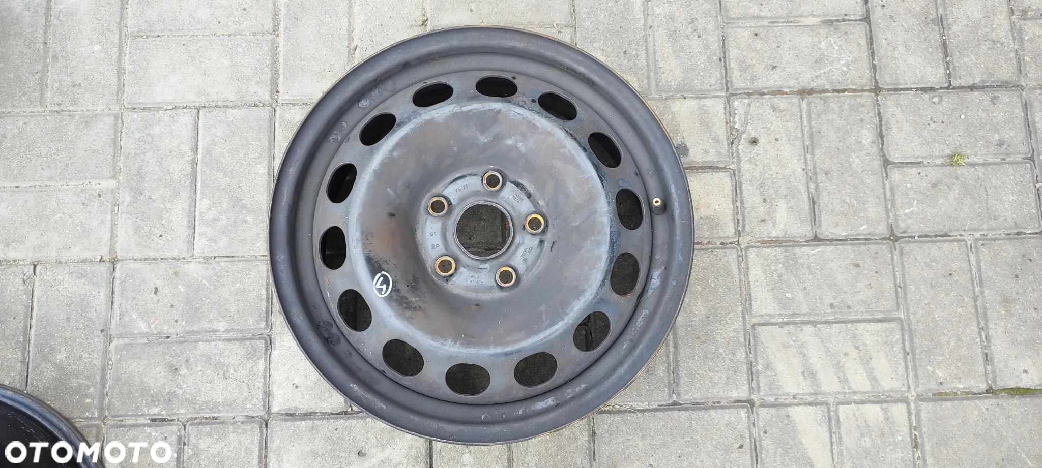 FELGI STALOWE 5x112 6,5Jx16 CALI ET50 VW AUDI SEAT SKODA KOMPLET 4 SZTUKI - 5