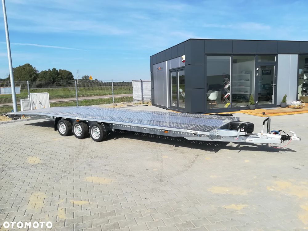 Niewiadów DOSTAWA 850x210cm Laweta trzyosiowa z podłogą aluminiową, kołem zapasowym, NAJAZDAMI i AMORTYZATORAMI! - 6