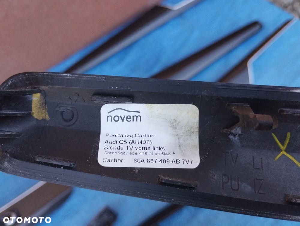 Audi SQ5 Q5 80A Dekory Listwy Ozdobne CARBON Carbonowe 2020r - 13