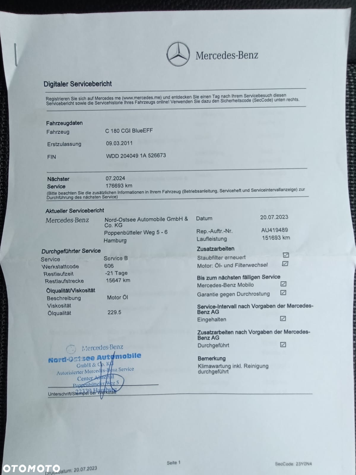 Mercedes-Benz Klasa C 180 BlueEFFICIENCY 7G-TRONIC Avantgarde - 19