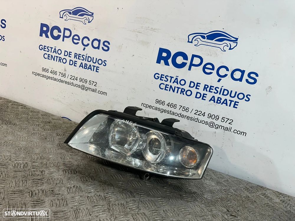 .Conjunto Farois Otica Frente Frontal Audi A4 B6 Original - 10