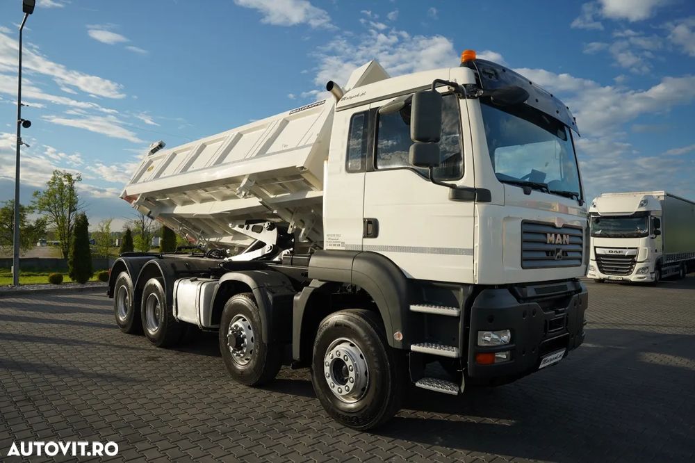 MAN TGA 35.480 / 8x6 / BASCULATOR CU 2 LATE / HYDRODOLT / MEILLER KIPPER / MANUAL / CAMERĂ - 14