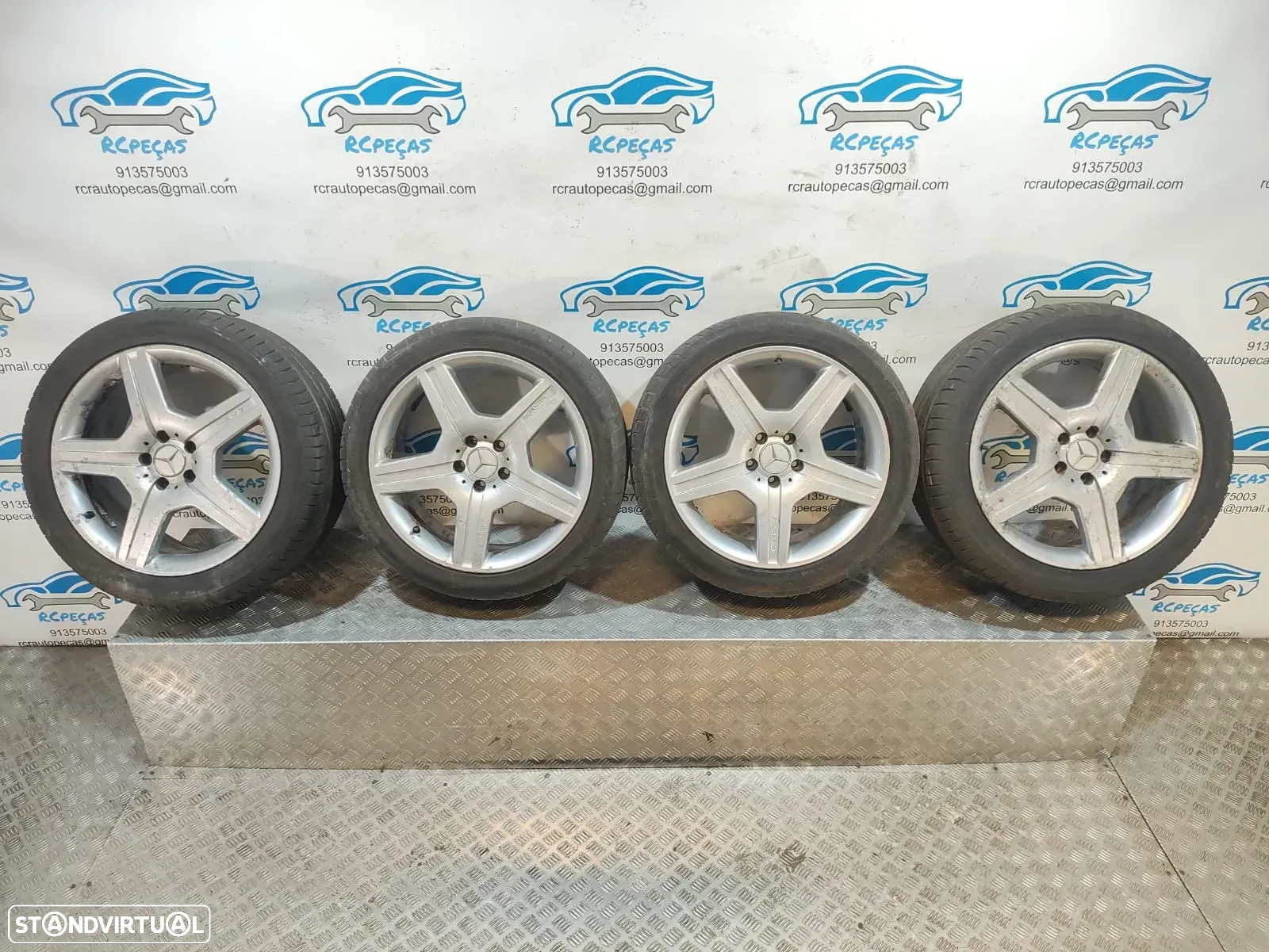 - Jantes 19 Originais Mercedes Benz Class S W221 AMG 8,5J 9,5J ET43 5x112 - 13