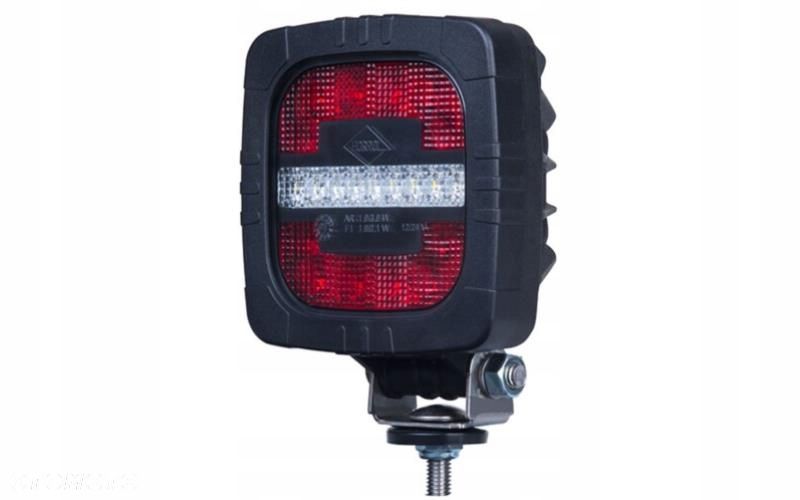LAMPA ZESPOLONA LED TYLNA TRAKTOR PRZYCZEPA 12/24V 3 FUNKCYJNA Z UCHWYTEM - 1