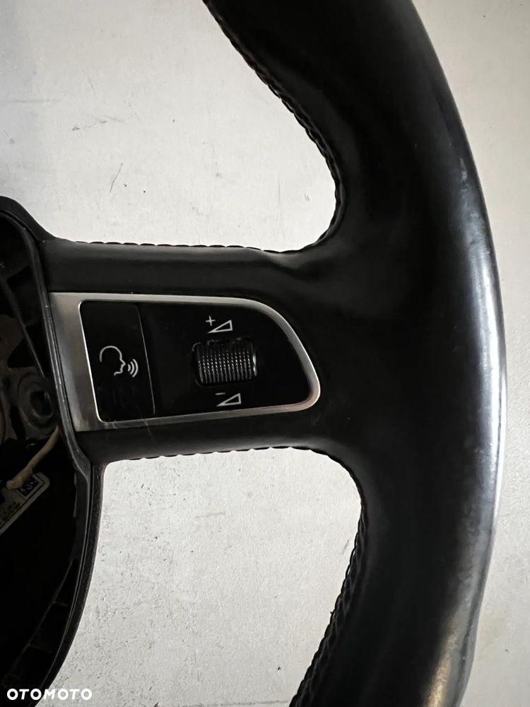 KIEROWNICA SKÓRA MULTI AUDI S4  8K0419091J  B8 CZERWONA NITKA - 3