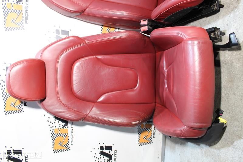 Conjunto De Bancos Audi Tt (8J3)  Bancos Audi Tt 8J Em Pele Vermelha - 3