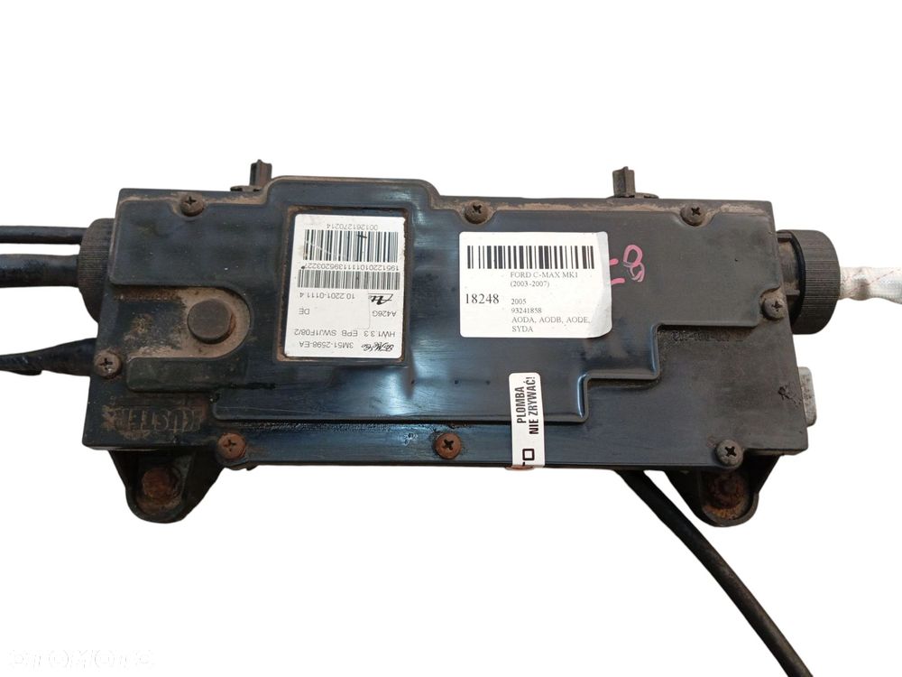 HAMULEC RĘCZNY ELEKTRYCZNY FORD C-MAX MK1 (2003-2007) 2.0 16V 145KM 3M51-2598-EA - 4