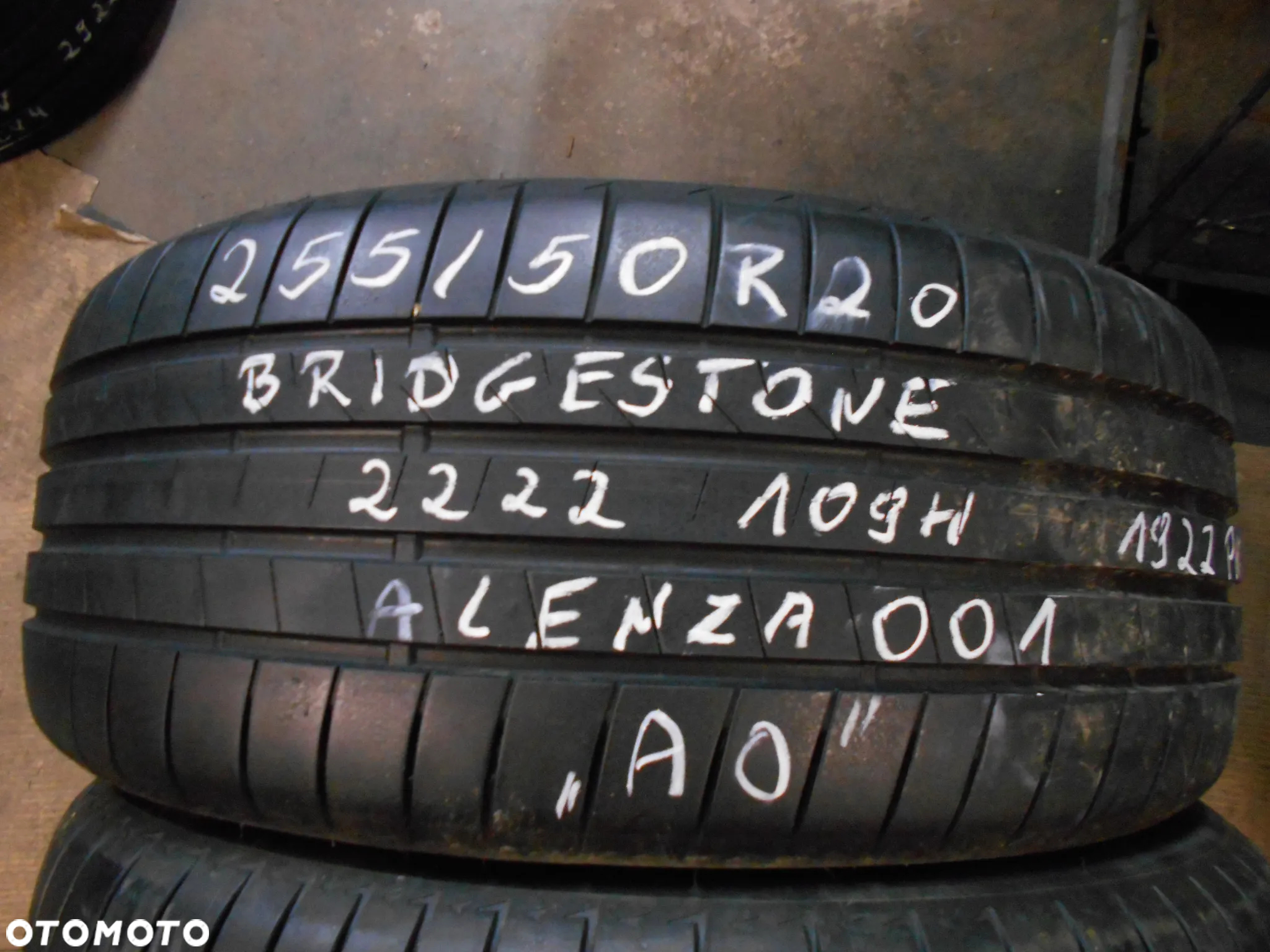 OPONY 255/50R20 BRIDGESTONE ALENZA 001 AO DOT 2222 7.4MM - 4