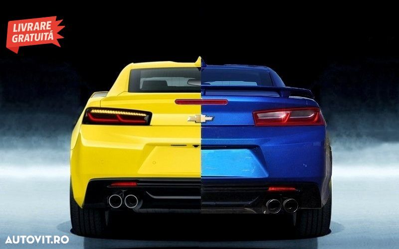 Stopuri FULL LED Chevrolet Camaro MK6 (05.2015-2018) Semnal Dinamic Secvential- livrare gratuita - 14