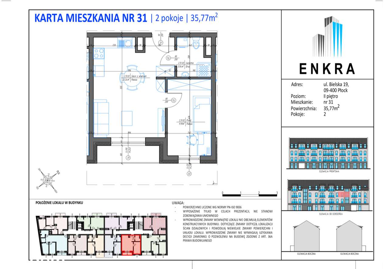 NOWE MIESZKANIE- 35,77M2