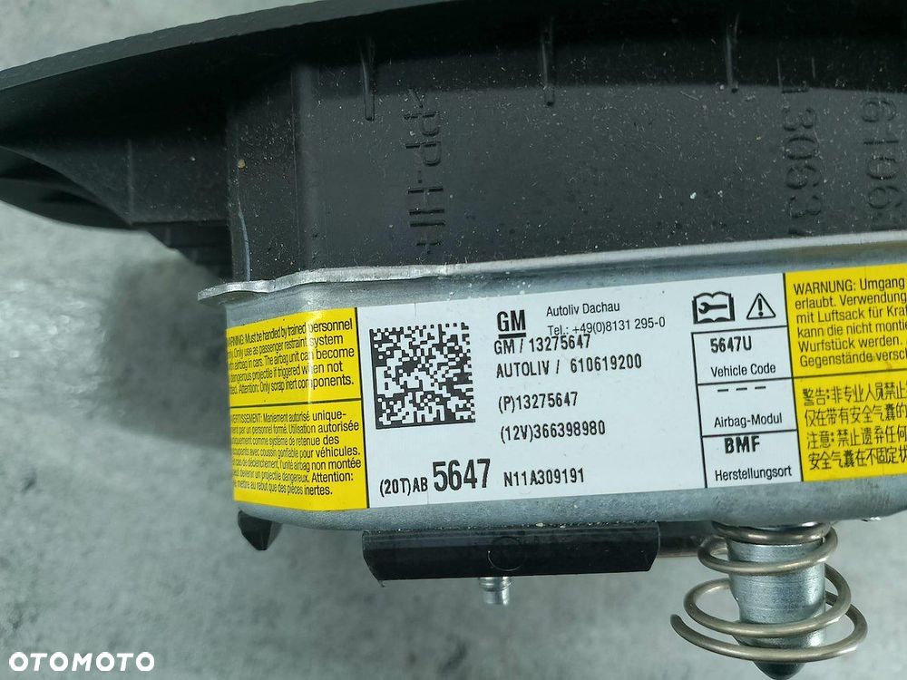 KIEROWNICA Z PODUSZKĄ OPEL INSIGNIA A 609928910D 13275647 610619200 - 10