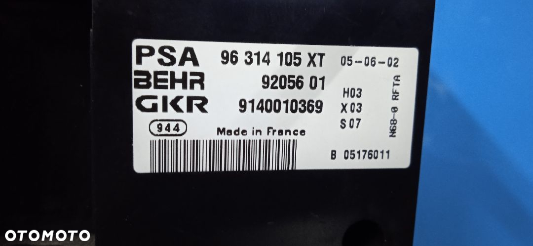Panel sterowania klimatyzacji Citroen Xsara Picasso 96314105XT - 3