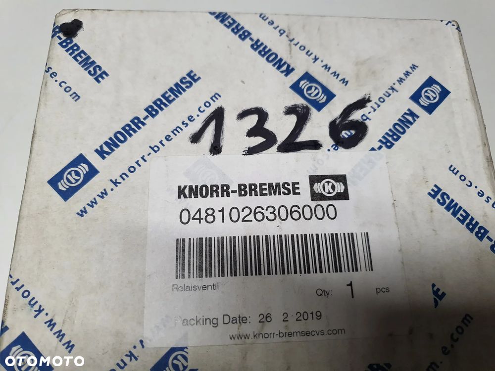 Zawór sterujący naczepy MAN, Mercedes, Knorr-Bremse 0481026306 - 7