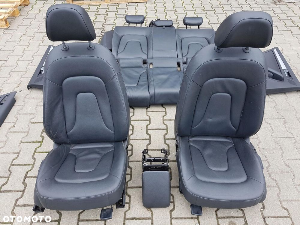 AUDI A4 B8 08-11r SEDAN FOTELE SKÓRZANE KANAPA - 1