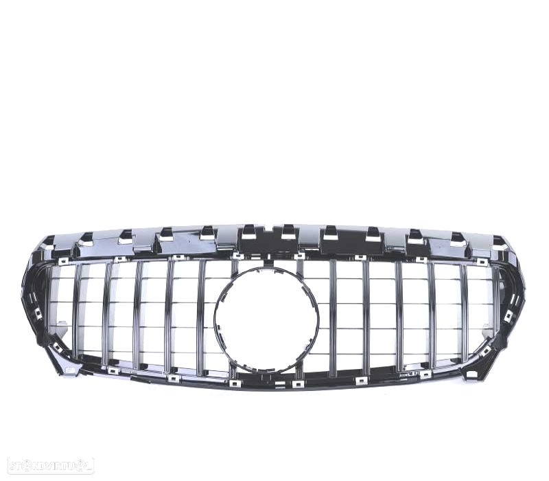 GRELHA FRONTAL MERCEDES CLA W117 13-16 LOOK GTR PRETO BRILHANTE - 4