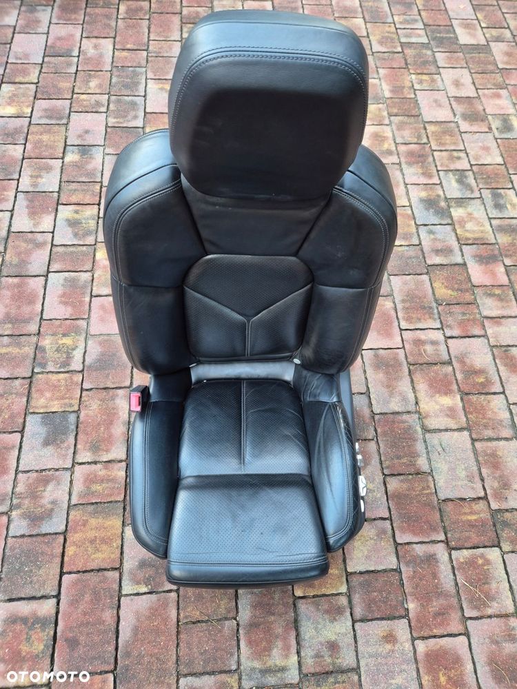 fotel lewy czarny porsche cayenne ii 7p5 - 1