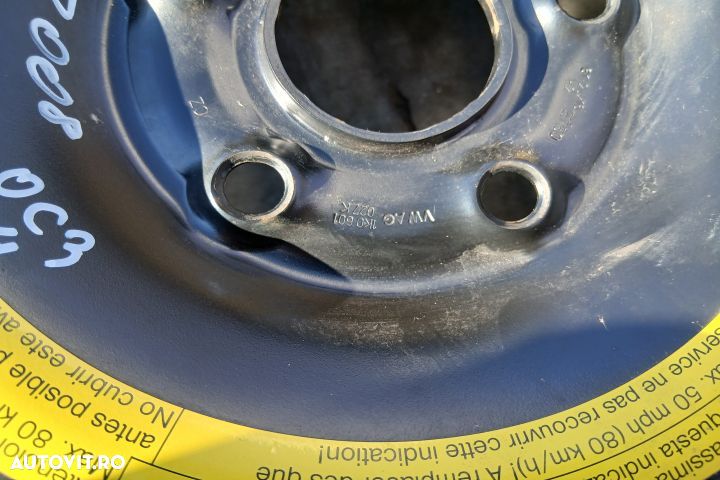 Roata de rezerva R16 1K0601027K 61/2J16H2 ET50 205/55 R16 1K0601027K - 2