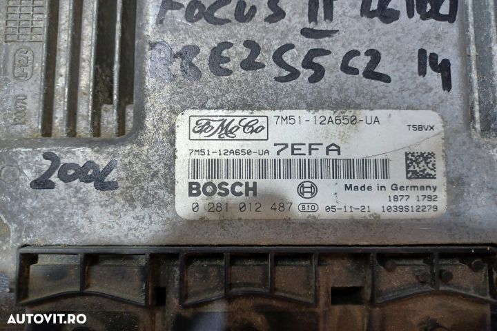 Calculator motor ECU 7M51-12A650-UA 0281012487 - 1.6 TDCI 7M51-12A650 - 3