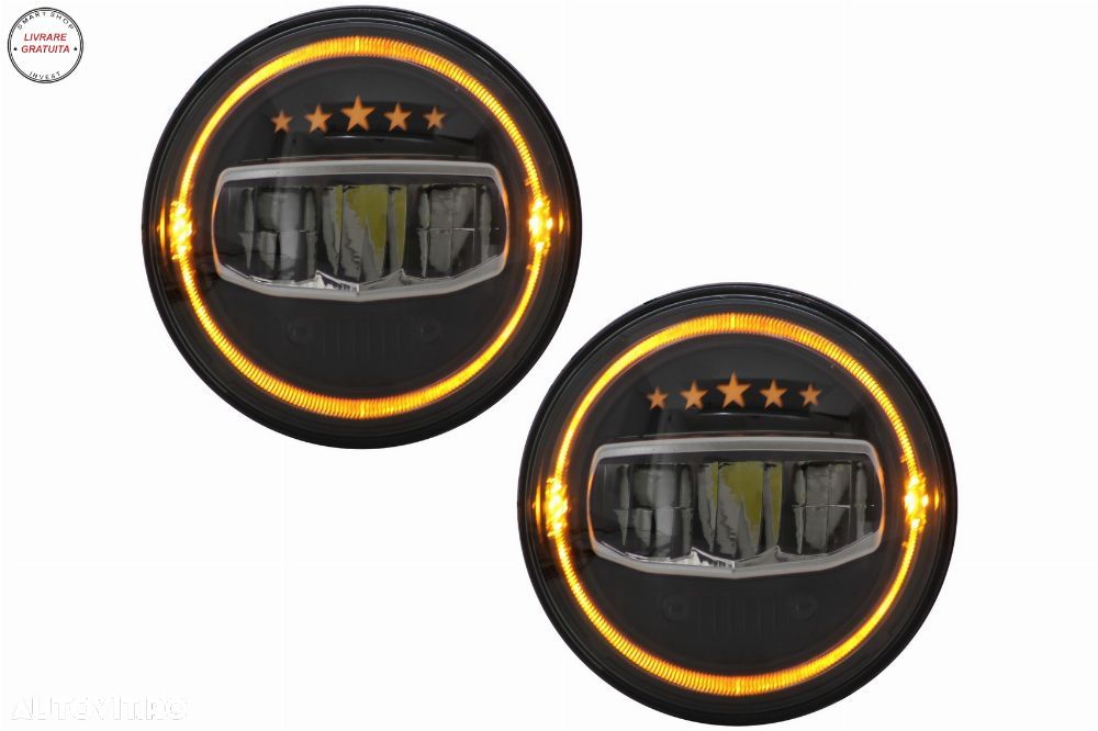 Faruri Full LED CREE Dublu Proiector Jeep Wrangler JK TJ LJ JL (1997-2017) 5 Stars- livrare gratuita - 7