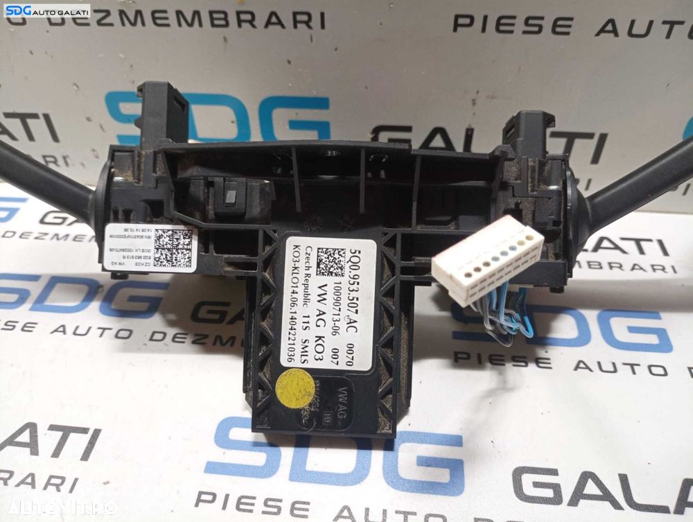 Ansamblu Maneta Manete Semnalizare Faza Lunga Scurta Stergatoare Volkswagen Golf 7 2013 - 2017 Cod 5Q0953507AC [M4548] - 5