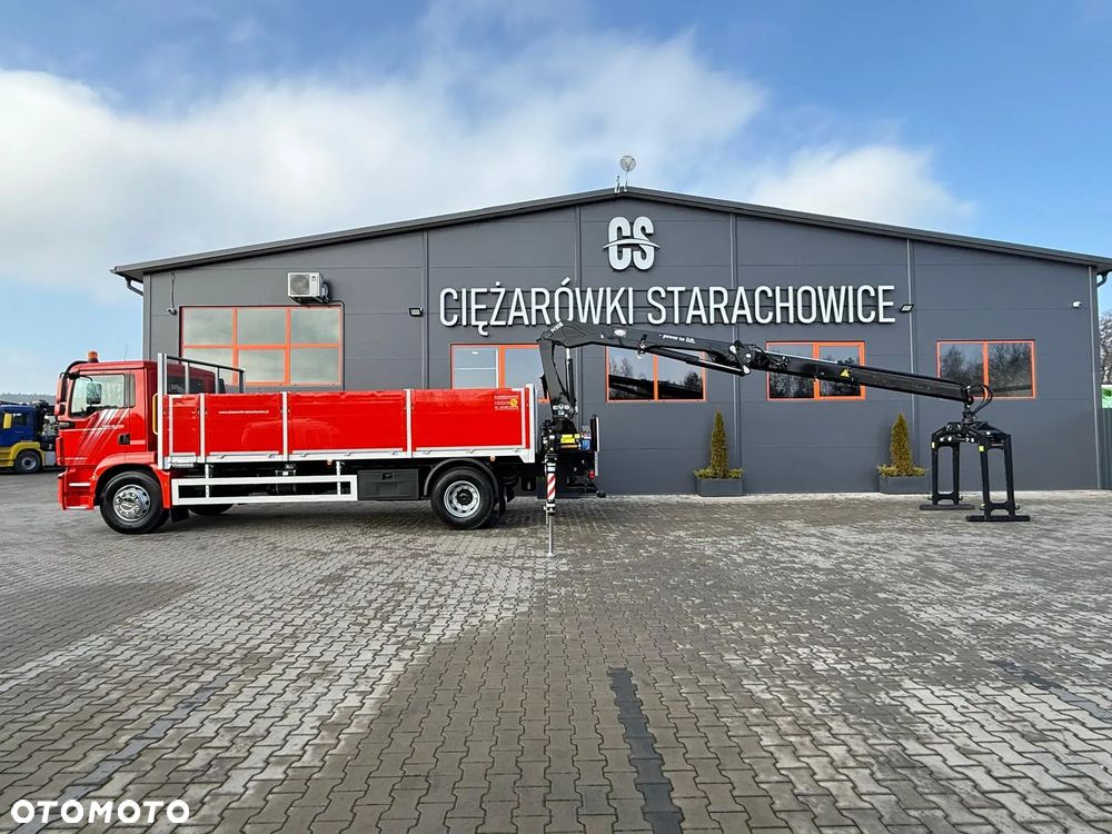 MAN TGM 18.250 // E6 // org. 92000km !!! // 4x2 // manual // skrzynia + HDS HMF z pilotem // TGS TGX TGL budowlanka żuraw dzwig kran crane - 10