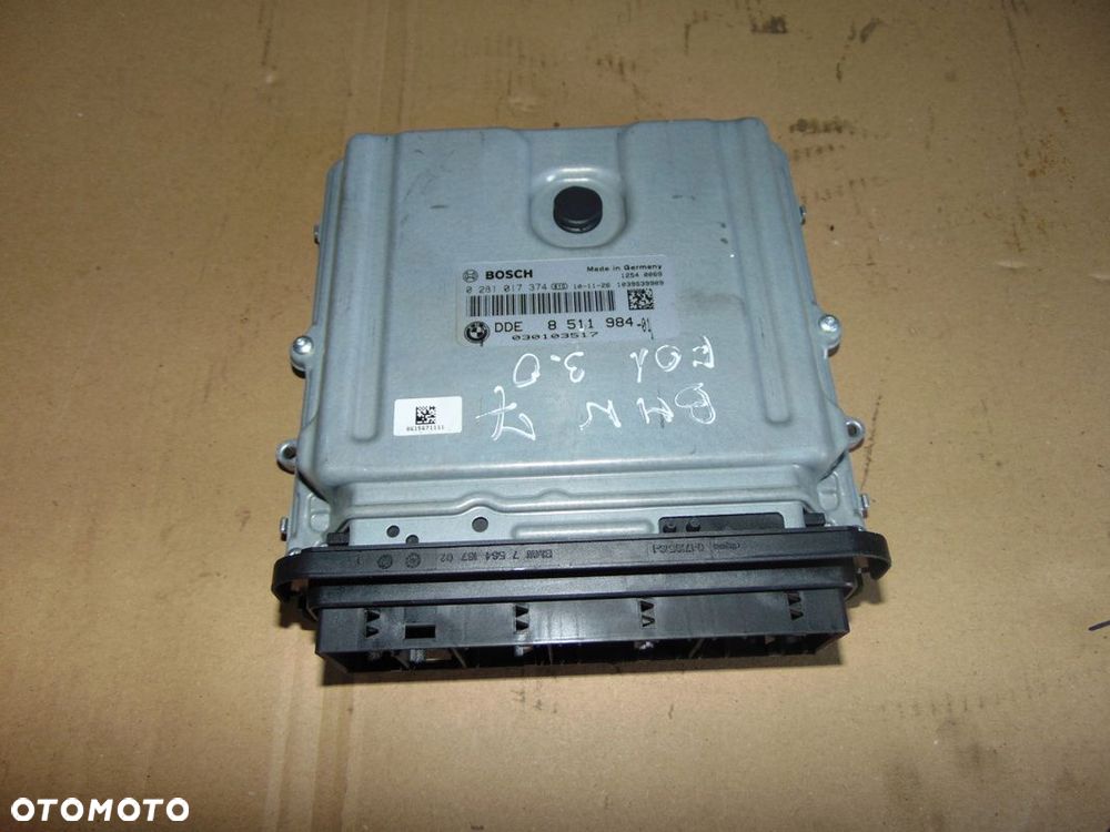 STEROWNIK SILNIKA KOMPUTER BMW f10 f07 8511984 0281017374 - 1