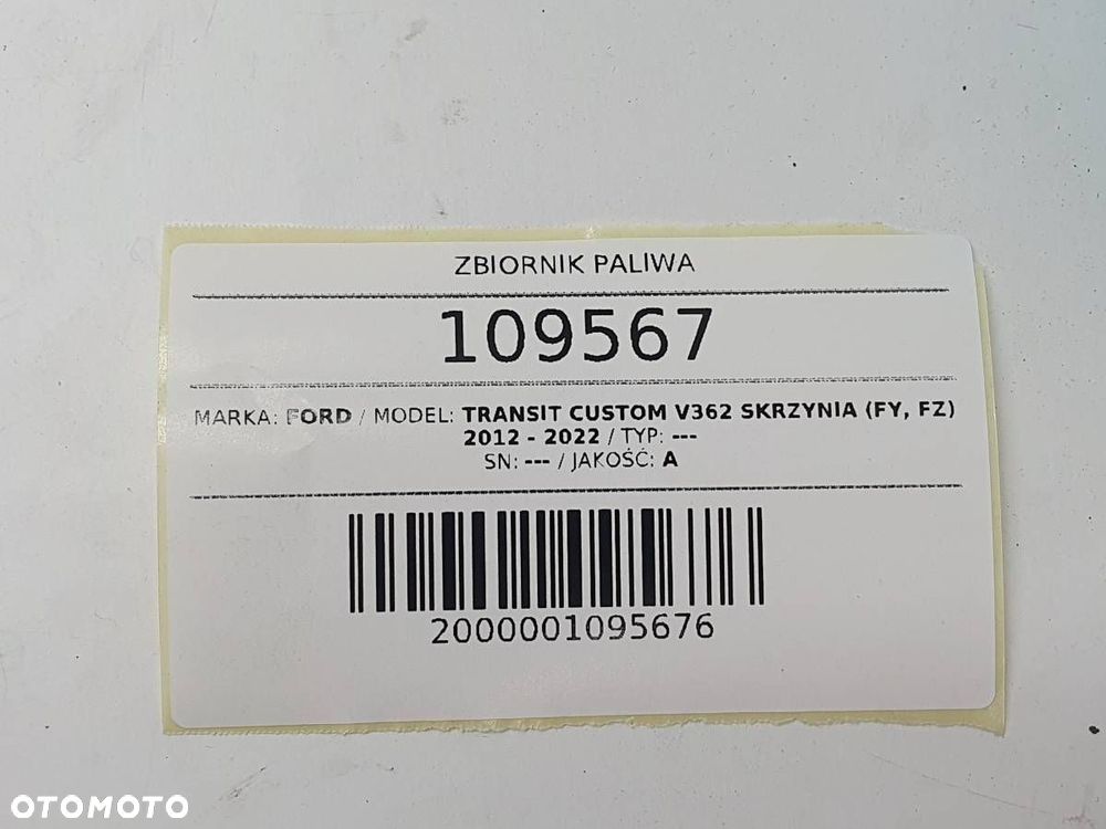 ZBIORNIK PALIWA FORD TRANSIT CUSTOM 2.0 TDCI KK21-9K007-BD - 8